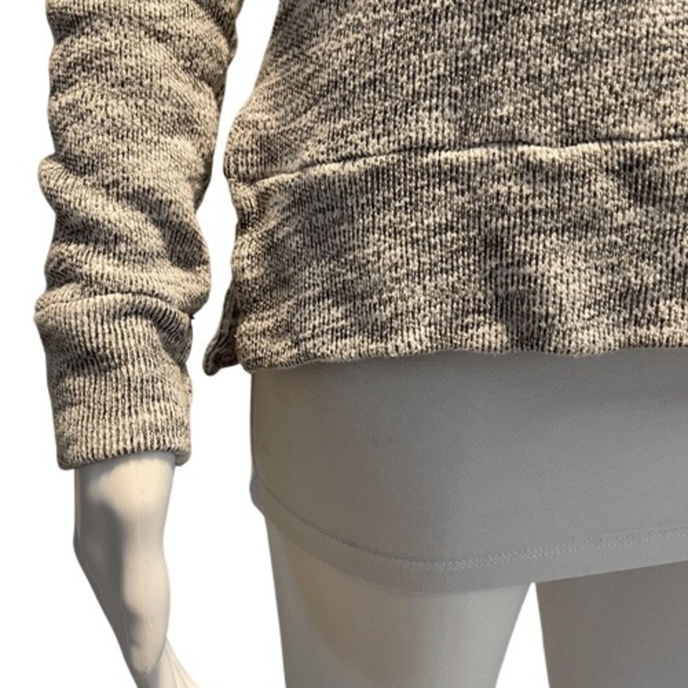 Stateside Grey Textured Supima Cotton Pullover Sweatshirt Size S - Picture 2 of 8